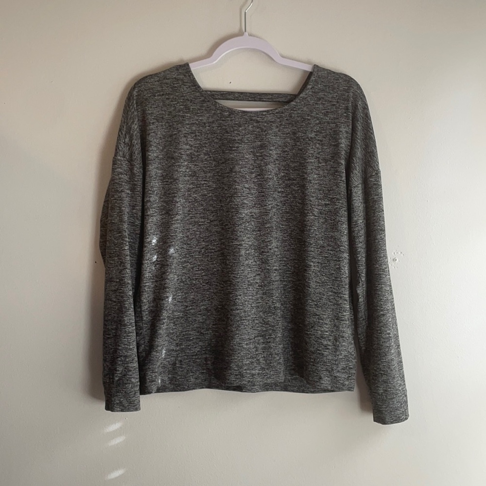 Women’s S GapFit brushed tech jersey long sleeve top